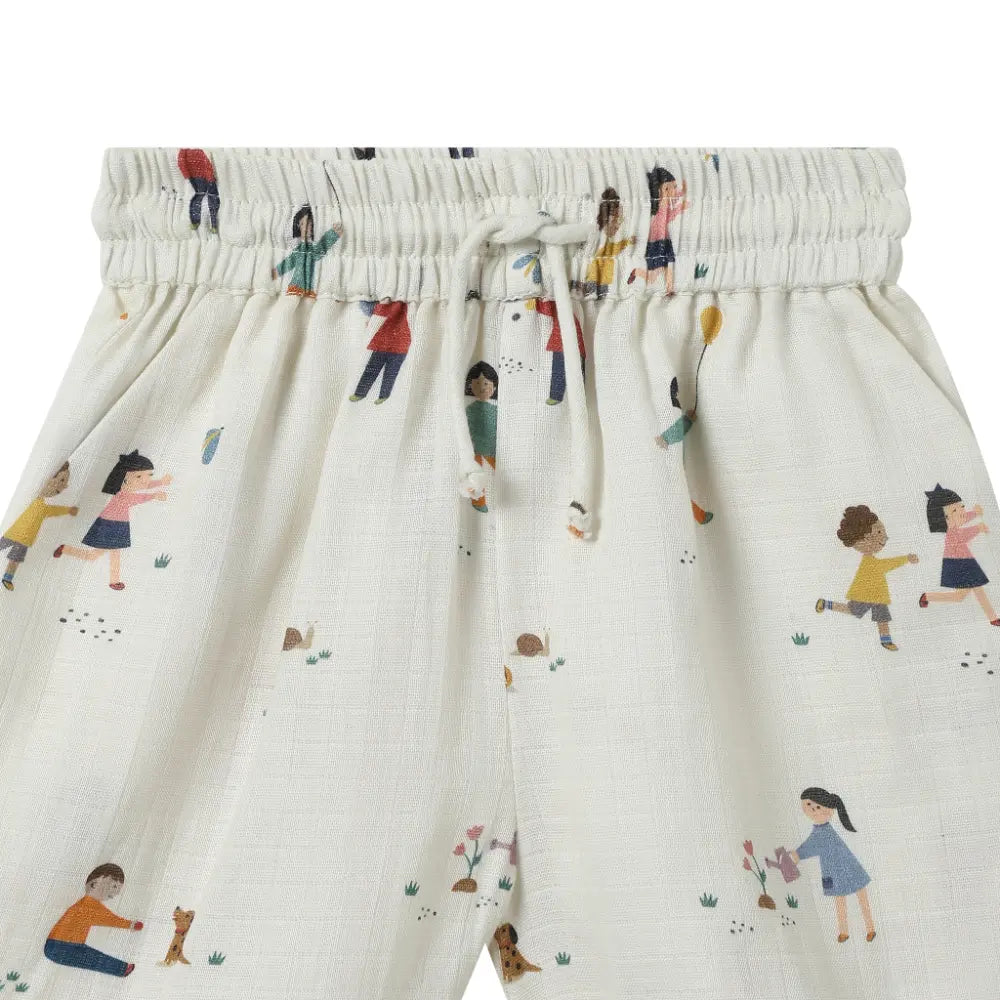 Dulaar Organic Muslin Tee &amp; Shorts Set - Playground Adventures