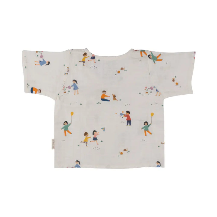 Dulaar Organic Muslin Angrakha &amp; Shorts Set