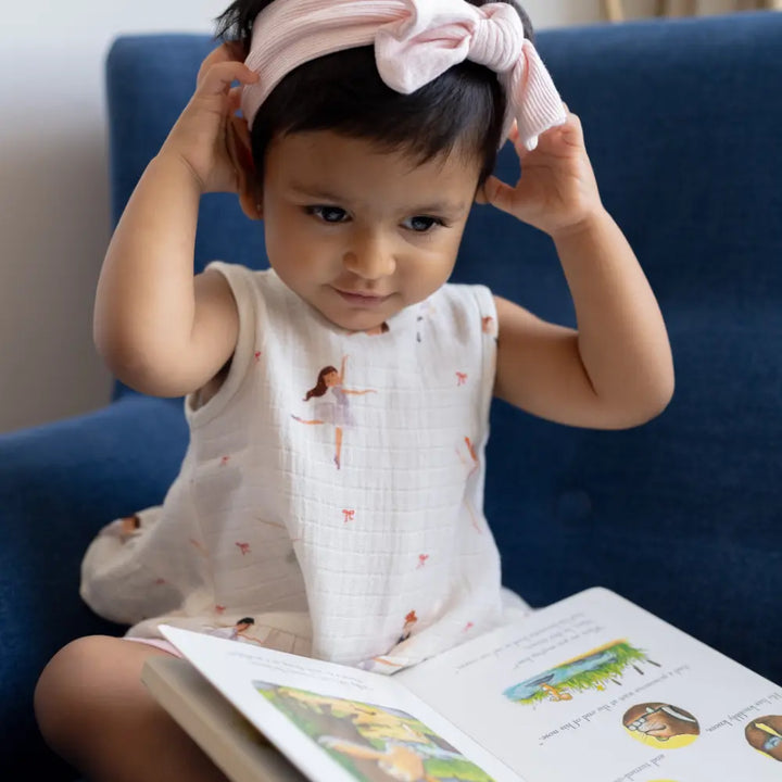 Dulaar Organic Muslin Top &amp; Shorts Set - Little Ballerina