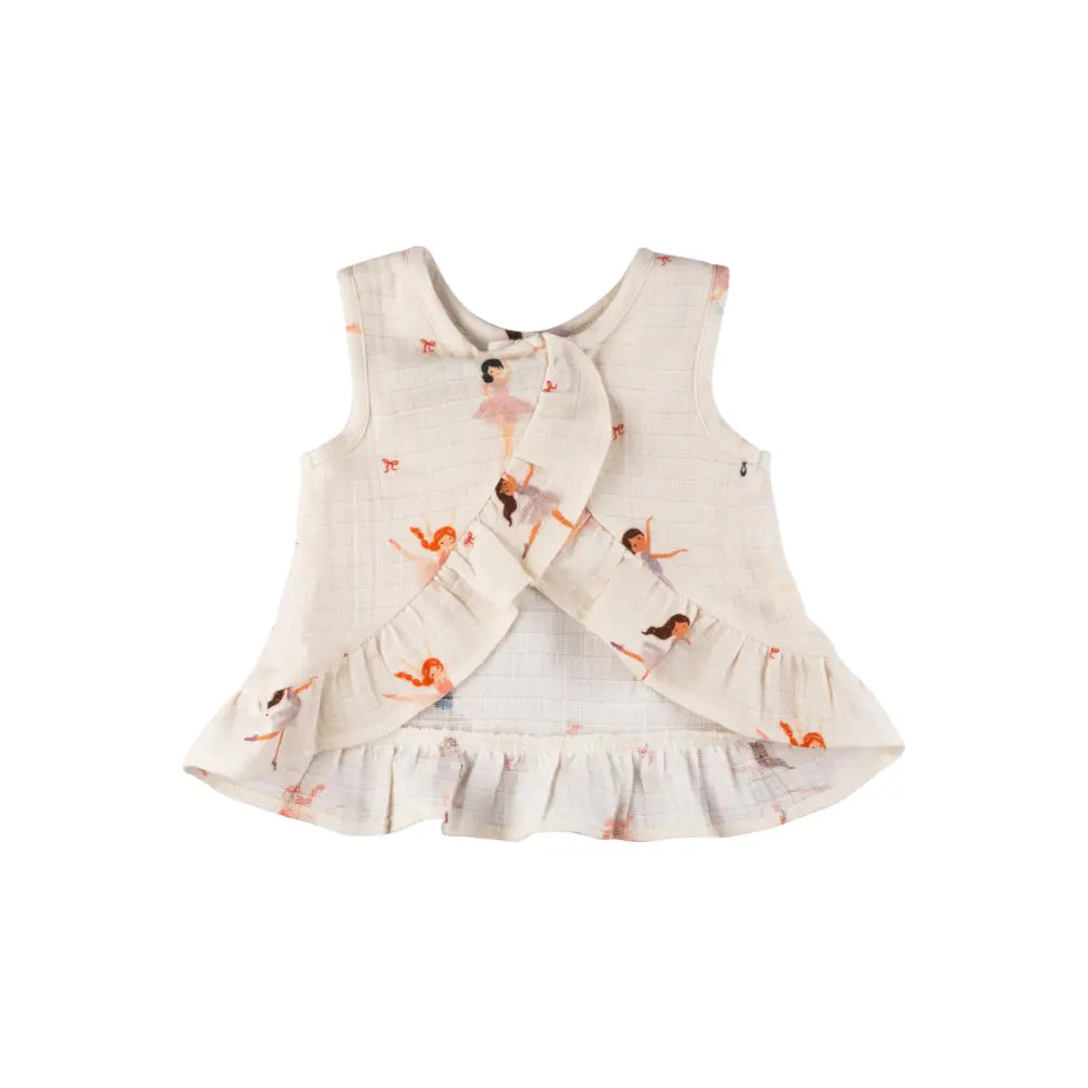 Dulaar Organic Muslin Top &amp; Shorts Set - Little Ballerina