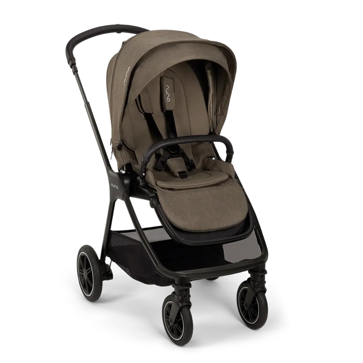 Nuna TRIV Next Reversible Seat Stroller with Flat Recline-Height Adjustable Handle Bar,All Terrain-All Wheel Suspension-One Hand Fold-Rain Cover &amp; Post Adaptors-0 to 4Y (Upto 22Kg) - Pistachio