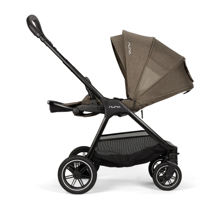 Nuna TRIV Next Reversible Seat Stroller with Flat Recline-Height Adjustable Handle Bar,All Terrain-All Wheel Suspension-One Hand Fold-Rain Cover &amp; Post Adaptors-0 to 4Y (Upto 22Kg) - Pistachio