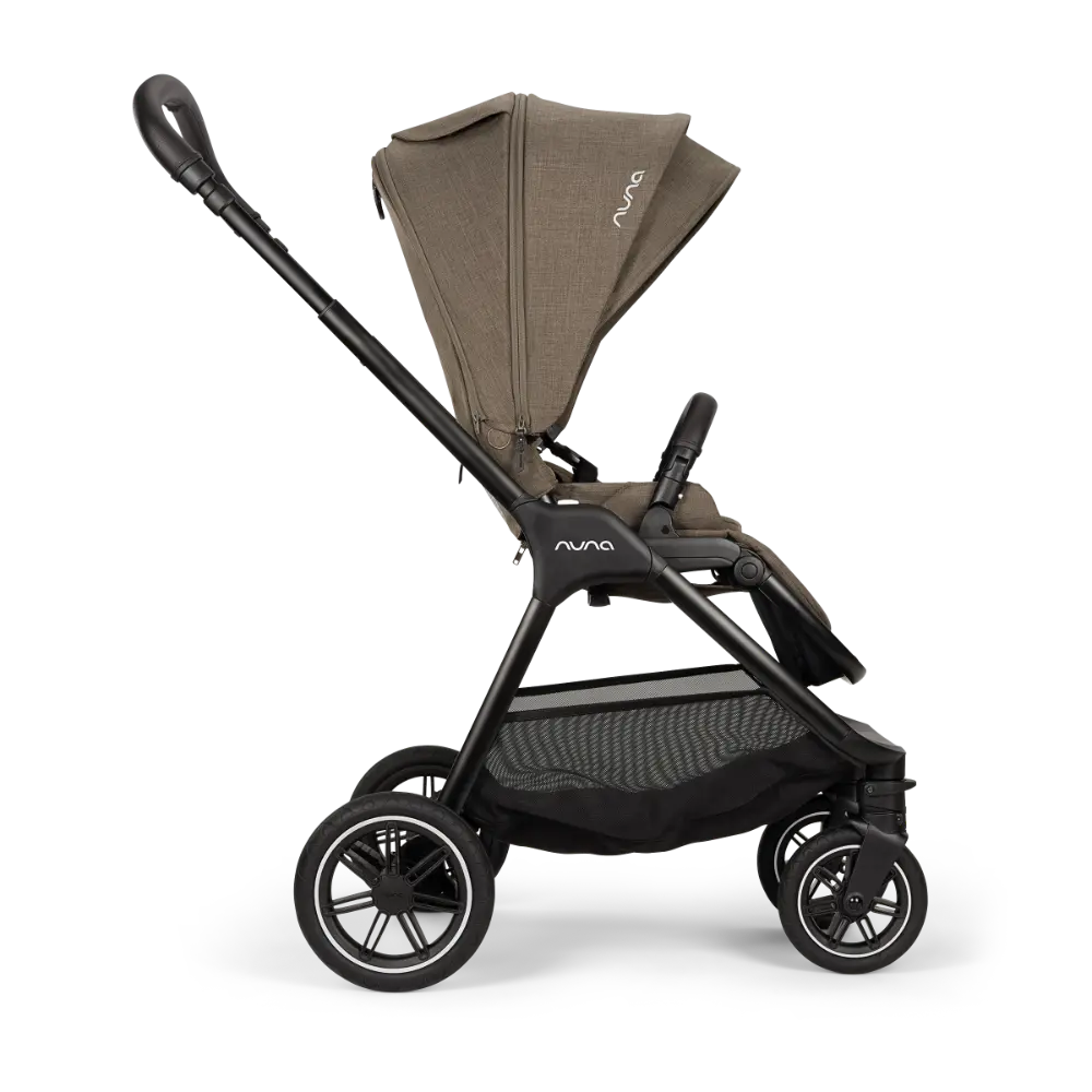 Nuna TRIV Next Reversible Seat Stroller with Flat Recline-Height Adjustable Handle Bar,All Terrain-All Wheel Suspension-One Hand Fold-Rain Cover &amp; Post Adaptors-0 to 4Y (Upto 22Kg) - Pistachio