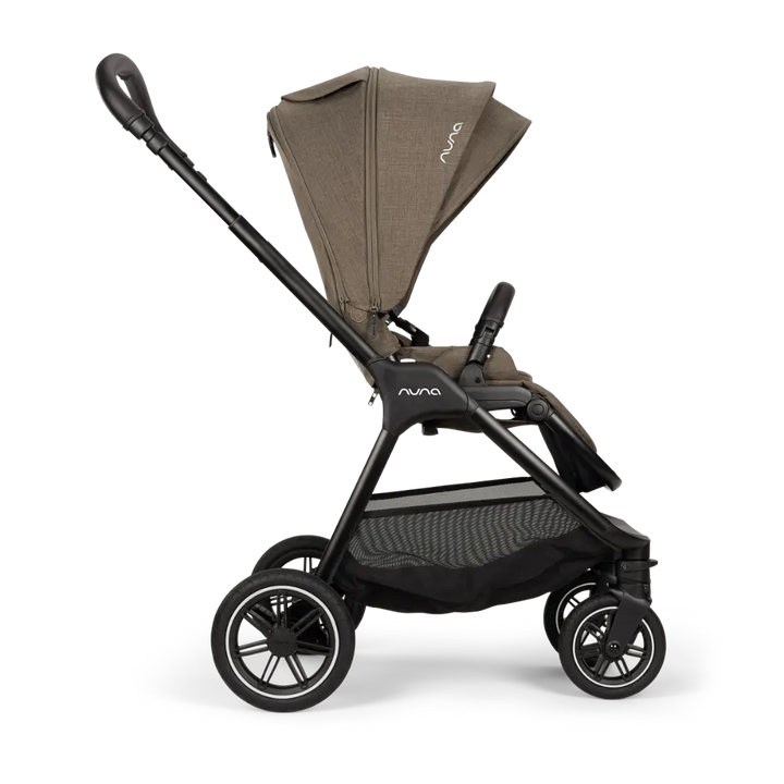 Nuna TRIV Next Reversible Seat Stroller with Flat Recline-Height Adjustable Handle Bar,All Terrain-All Wheel Suspension-One Hand Fold-Rain Cover &amp; Post Adaptors-0 to 4Y (Upto 22Kg) - Pistachio