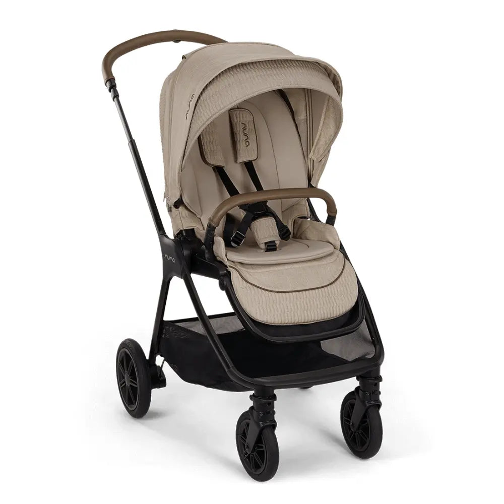 Nuna TRIV Next Reversible Seat Stroller with Flat Recline-Height Adjustable Handle Bar,All Terrain-All Wheel Suspension-One Hand Fold-Rain Cover &amp; Post Adaptors-0 to 4Y (Upto 22Kg) - Cosmopolitan