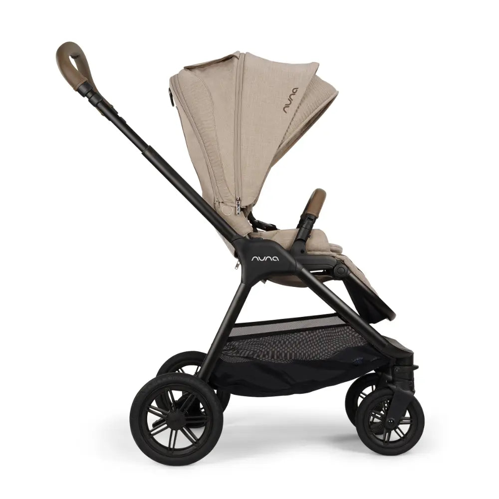 Nuna TRIV Next Reversible Seat Stroller with Flat Recline-Height Adjustable Handle Bar,All Terrain-All Wheel Suspension-One Hand Fold-Rain Cover &amp; Post Adaptors-0 to 4Y (Upto 22Kg) - Cosmopolitan