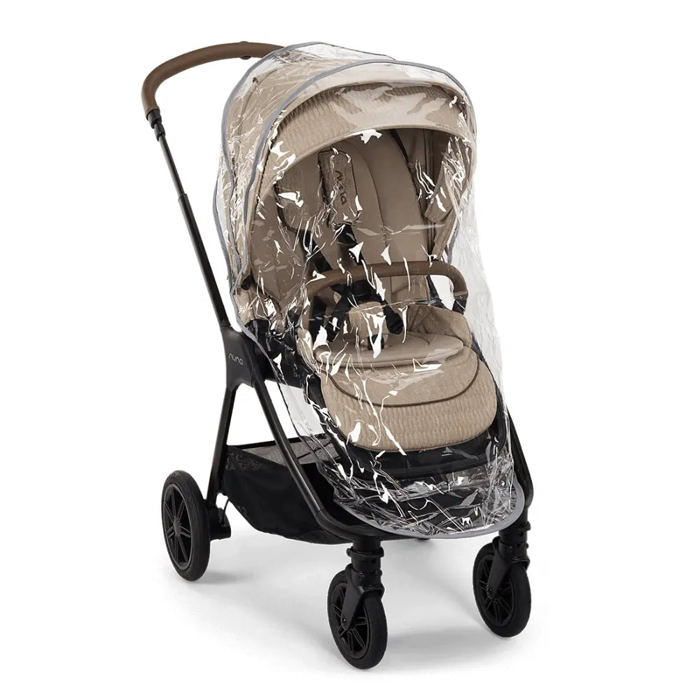 Nuna TRIV Next Reversible Seat Stroller with Flat Recline-Height Adjustable Handle Bar,All Terrain-All Wheel Suspension-One Hand Fold-Rain Cover &