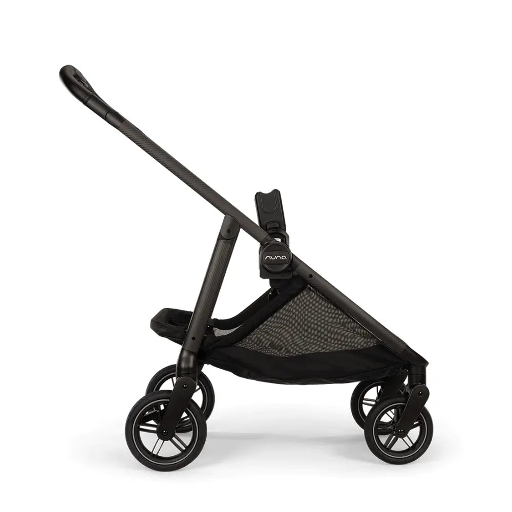 Nuna Swiv Baby Stroller-All Wheel 360 Degree Rotation-3 Positions Adjustable Parent Handle Bar-One Hand Fold-Travel System Compatible-Includes Rain Cover, Travel bag, Cup Holder &amp; Post Adaptors-2 Years Warranty-For 0 to 4Y (Upto 22 Kg) - Thunder