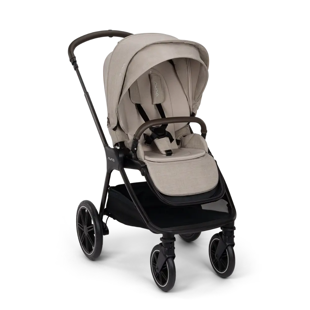 Nuna TRIV Lx Reversible Seat Stroller with Flat Recline|Height Adjustable Handle Bar|All Terrain|All Wheel Suspension|Big Rear Wheel|One Hand Fold|Rain Cover &amp; Post Adaptors|0 to 4Y (Upto 22Kg)-Chateau