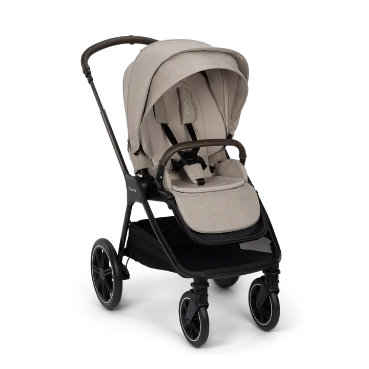 Nuna TRIV Lx Reversible Seat Stroller with Flat Recline|Height Adjustable Handle Bar|All Terrain|All Wheel Suspension|Big Rear Wheel|One Hand Fold|Rain Cover &amp; Post Adaptors|0 to 4Y (Upto 22Kg)-Chateau