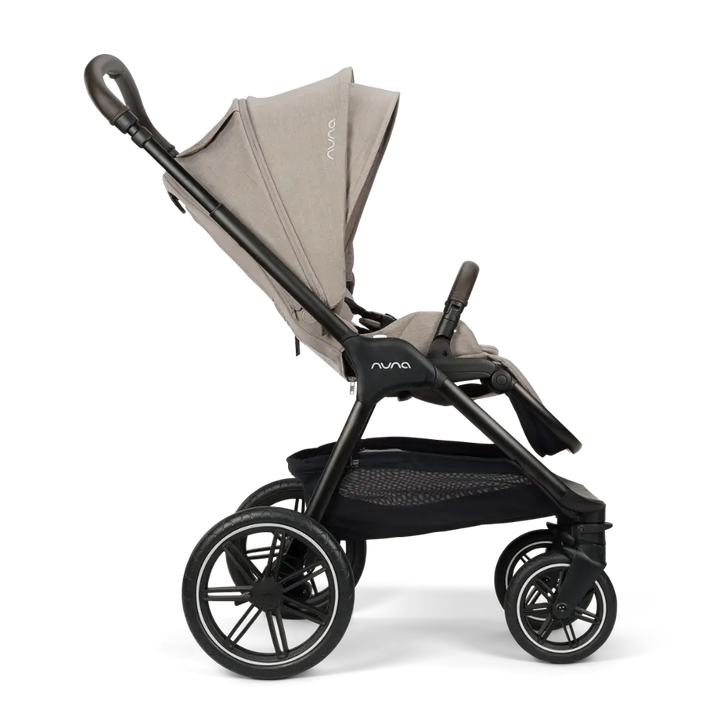 Nuna TRIV Lx Reversible Seat Stroller with Flat Recline|Height Adjustable Handle Bar|All Terrain|All Wheel Suspension|Big Rear Wheel|One Hand Fold|Rain Cover &amp; Post Adaptors|0 to 4Y (Upto 22Kg)-Chateau