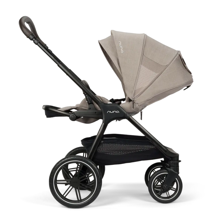 Nuna TRIV Lx Reversible Seat Stroller with Flat Recline|Height Adjustable Handle Bar|All Terrain|All Wheel Suspension|Big Rear Wheel|One Hand Fold|Rain Cover &amp; Post Adaptors|0 to 4Y (Upto 22Kg)-Chateau