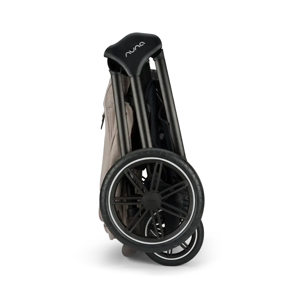 Nuna TRIV Lx Reversible Seat Stroller with Flat Recline|Height Adjustable Handle Bar|All Terrain|All Wheel Suspension|Big Rear Wheel|One Hand Fold|Rain Cover &amp; Post Adaptors|0 to 4Y (Upto 22Kg)-Chateau