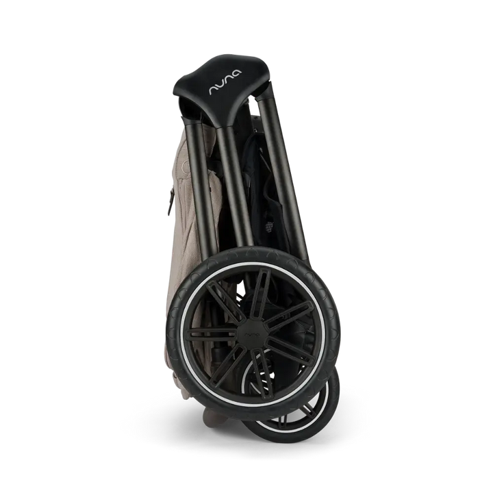 Nuna TRIV Lx Reversible Seat Stroller with Flat Recline|Height Adjustable Handle Bar|All Terrain|All Wheel Suspension|Big Rear Wheel|One Hand Fold|Rain Cover &amp; Post Adaptors|0 to 4Y (Upto 22Kg)-Chateau