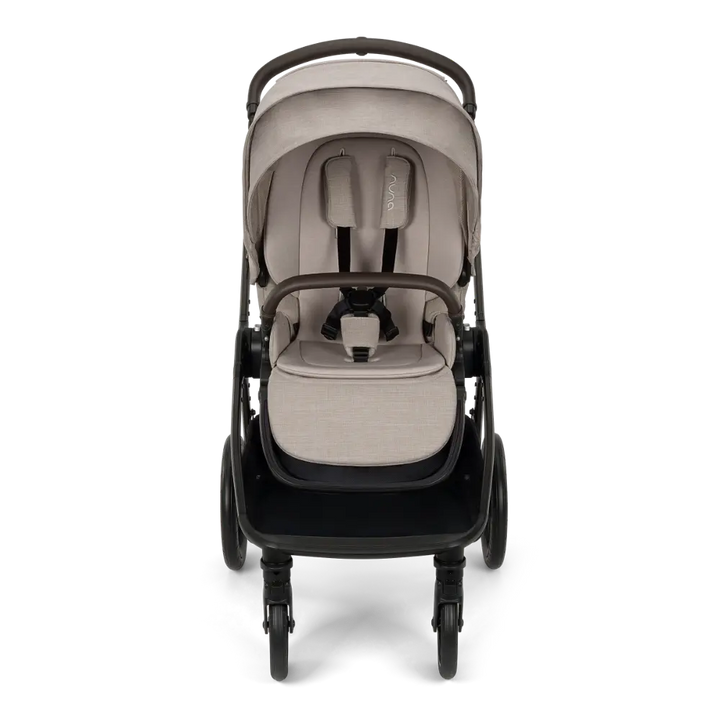 Nuna TRIV Lx Reversible Seat Stroller with Flat Recline|Height Adjustable Handle Bar|All Terrain|All Wheel Suspension|Big Rear Wheel|One Hand Fold|Rain Cover &amp; Post Adaptors|0 to 4Y (Upto 22Kg)-Chateau