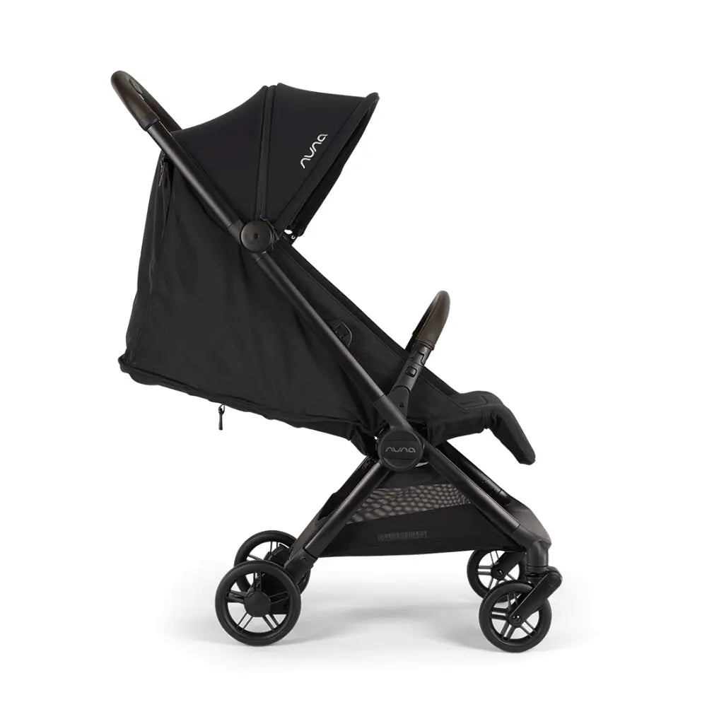 Nuna Viaa Cabn|IATA Approved Cabin Stroller|Flat Recline|Easy Fold|Lightweight|Self Standing|0 to 4Y|Upto 22 Kg-Caviar