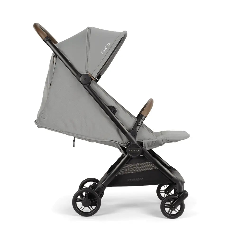 Nuna Viaa Cabn|IATA Approved Cabin Stroller|Flat Recline|Easy Fold|Lightweight|Self Standing|0 to 4Y|Upto 22 Kg-Seasalt