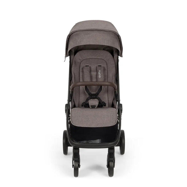 Nuna Trvl Urbn Cabin Friendly Stroller-Lightweight-Compact-One Hand Fold-Extendable Canopy-Big Rear Wheel-All Wheel Suspension-0 to 4Y (Upto 22Kg)-Chestnut