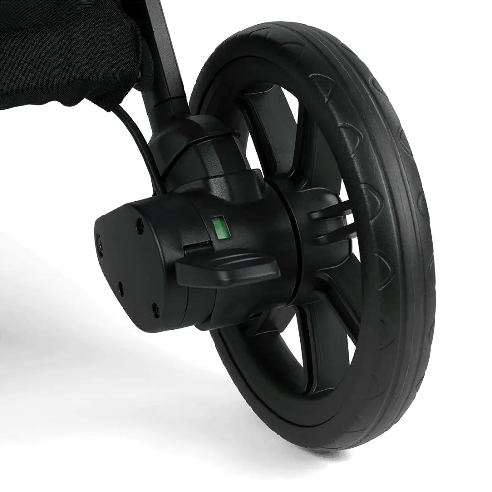 Nuna Trvl Urbn Cabin Friendly Stroller-Lightweight-Compact-One Hand Fold-Extendable Canopy-Big Rear Wheel-All Wheel Suspension-0 to 4Y (Upto 22Kg)-Caviar