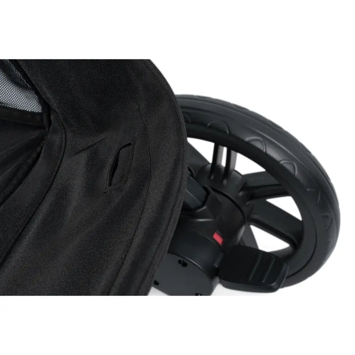 Nuna Trvl Urbn Cabin Friendly Stroller-Lightweight-Compact-One Hand Fold-Extendable Canopy-Big Rear Wheel-All Wheel Suspension-0 to 4Y (Upto 22Kg)-Caviar