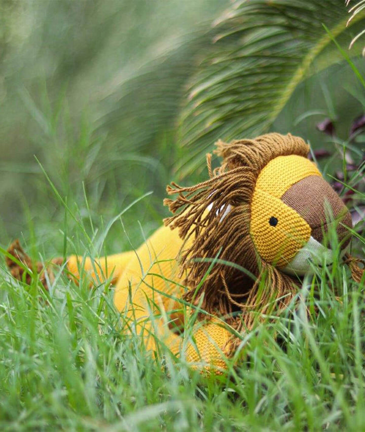 Pluchi Baby Lion Cotton Knitted Soft Toy