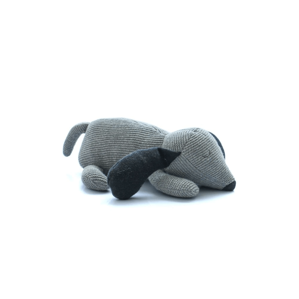 Pluchi Sleepy Dog Cotton Knitted Soft Toy