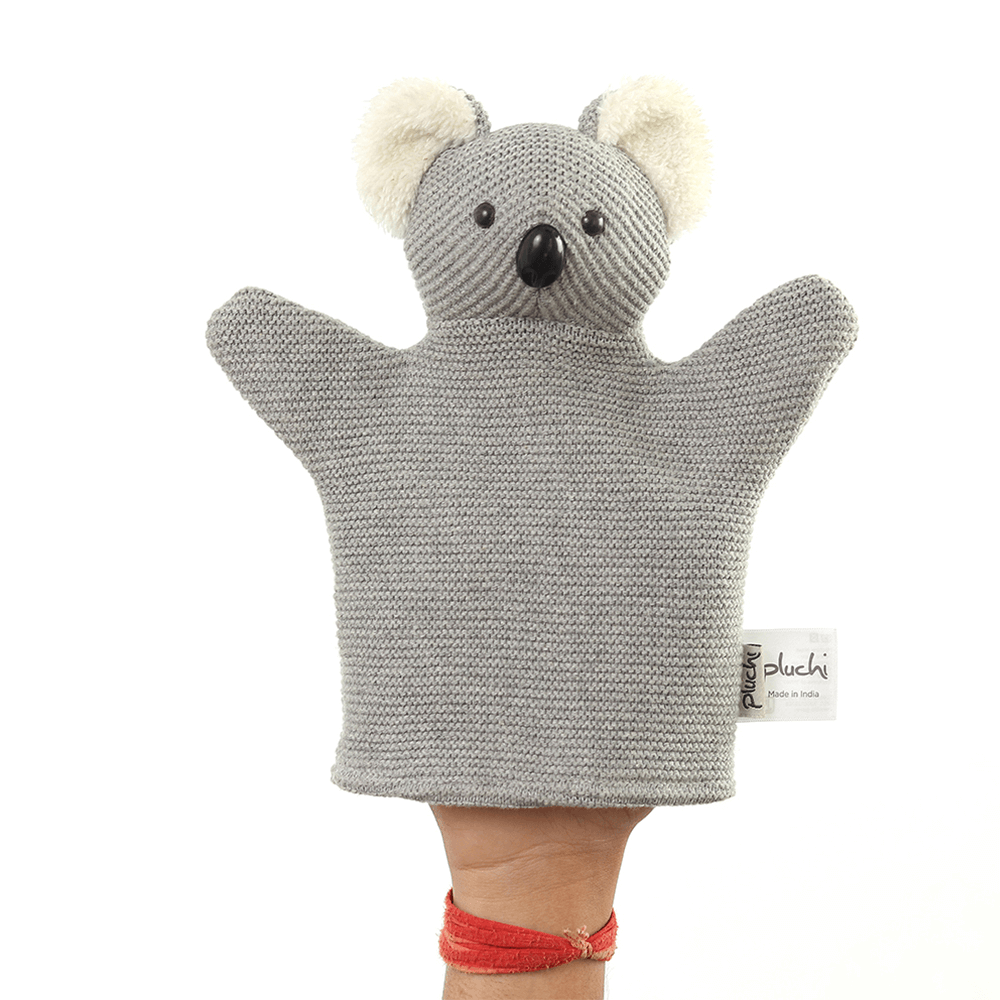 Pluchi Hand Puppet - Cotton Knitted Stuffed Soft Toy