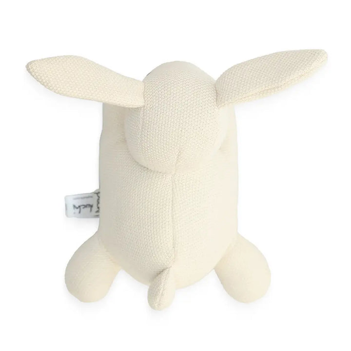 Pluchi Hush Bunny Music Cotton Knitted Stuffed Soft Toy - Natural