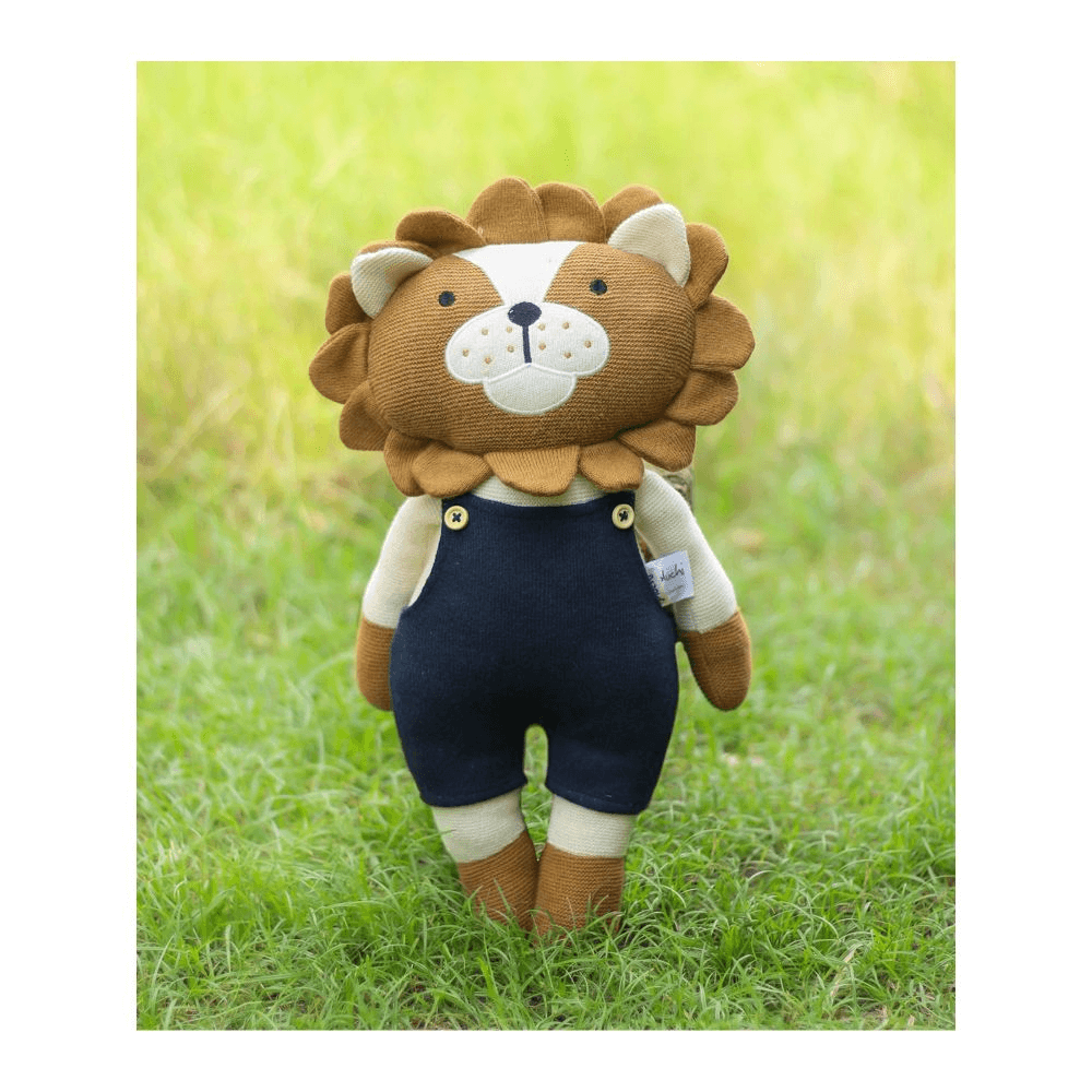 Pluchi Little Leo Cotton Knitted Soft Toy