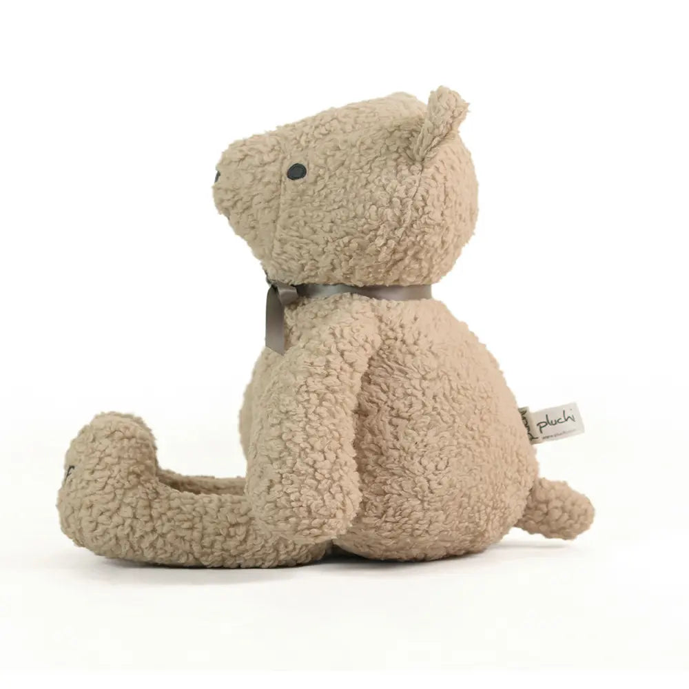 Pluchi Marshmallow The bear Cotton Knitted Stuffed Soft Toy - Pale Whisper