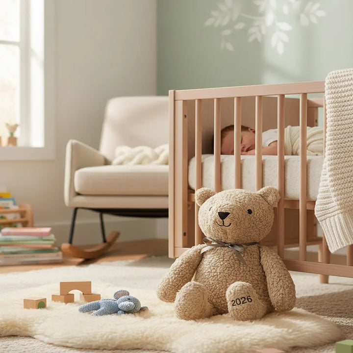 Pluchi Marshmallow The bear Cotton Knitted Stuffed Soft Toy - Pale Whisper
