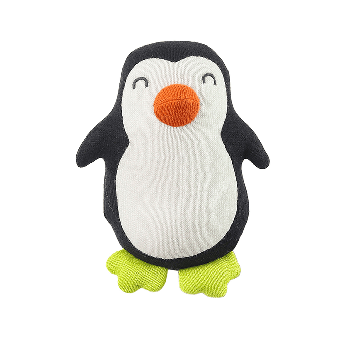 Pluchi Snowy Penguin- Cotton Knitted Stuffed Soft Toy