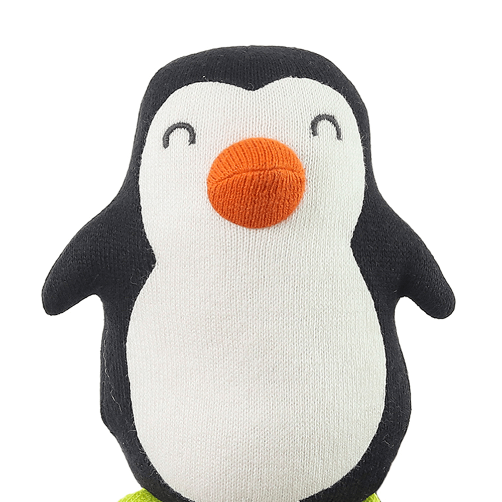 Pluchi Snowy Penguin- Cotton Knitted Stuffed Soft Toy