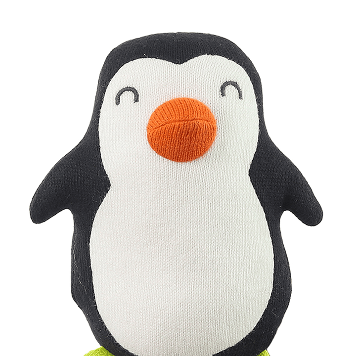 Pluchi Snowy Penguin- Cotton Knitted Stuffed Soft Toy