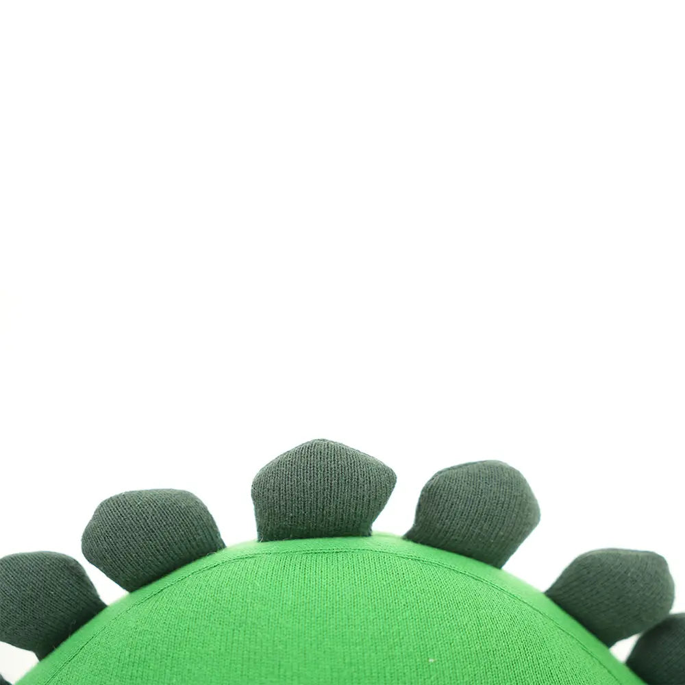 Pluchi Snapper Cotton Knitted Stuffed Soft Toy - Hot Green, Charcoal &amp; Felt