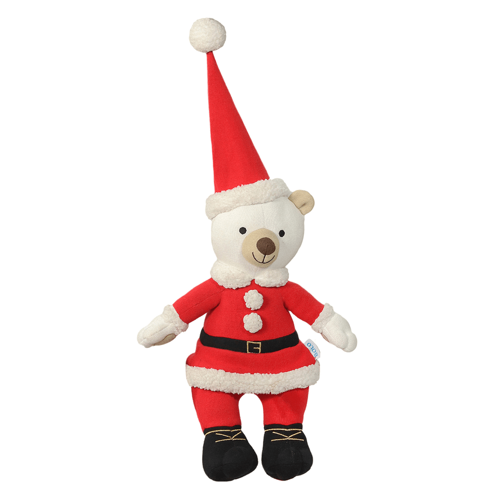 Pluchi Santa Bear - Cotton Knitted Stuffed Soft Toy