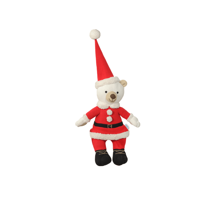 Pluchi Santa Bear - Cotton Knitted Stuffed Soft Toy