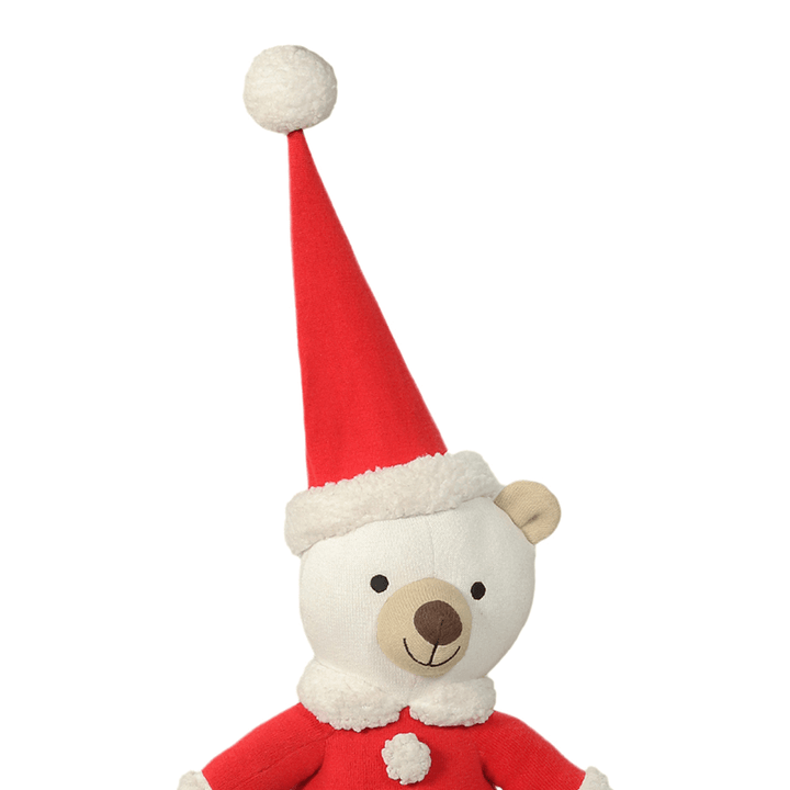 Pluchi Santa Bear - Cotton Knitted Stuffed Soft Toy