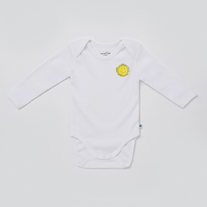 Cotton Bug Full Sleeves Romper - Set of 3 - Sun Moon