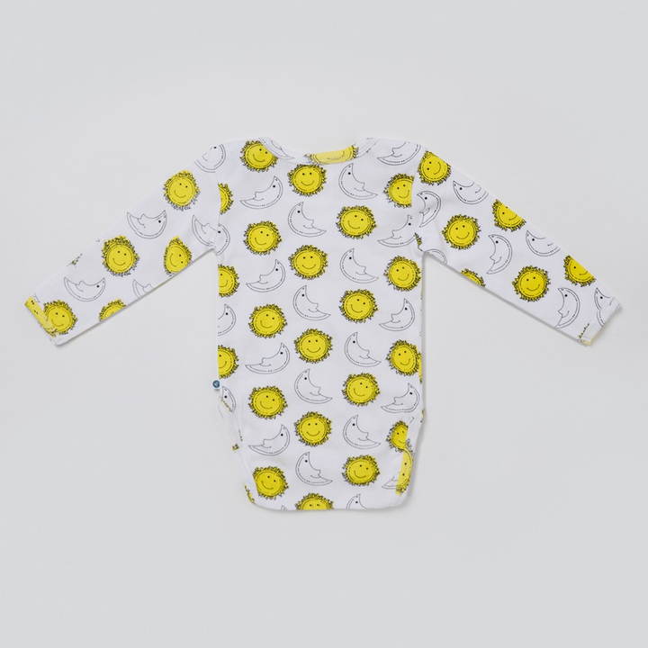 Cotton Bug Full Sleeves Romper - Set of 3 - Sun Moon