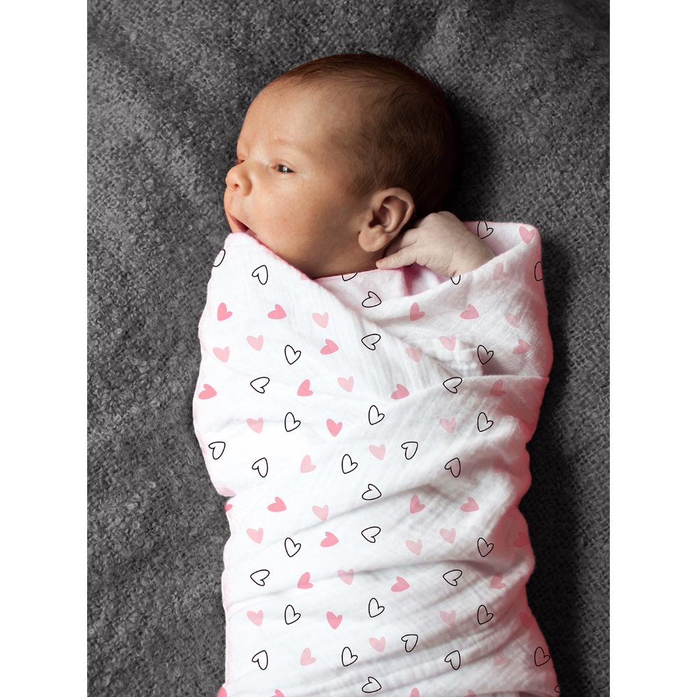 The White Cradle Swaddle Wrap - 100% Organic Cotton