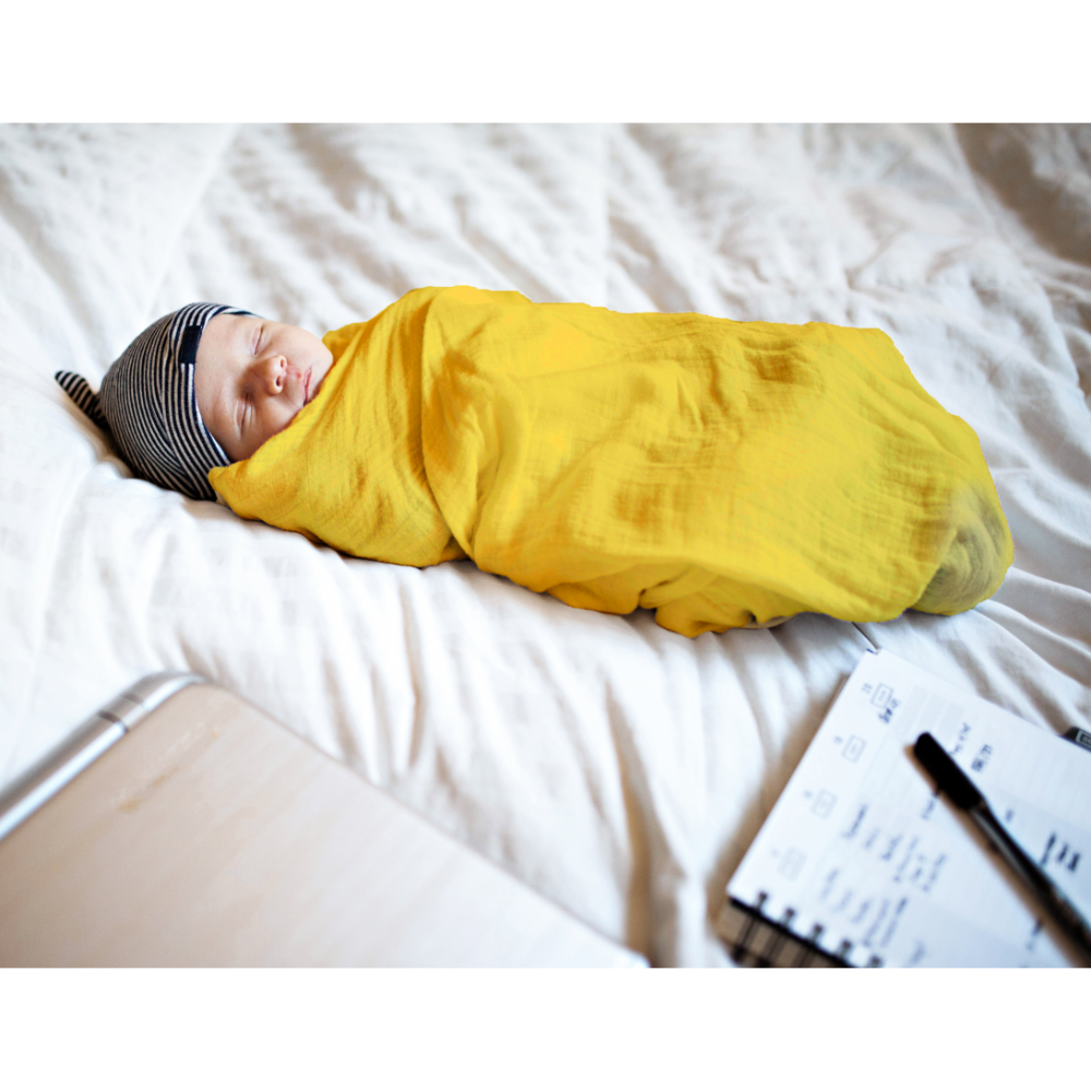 The White Cradle Swaddle Wrap - 100% Organic Cotton