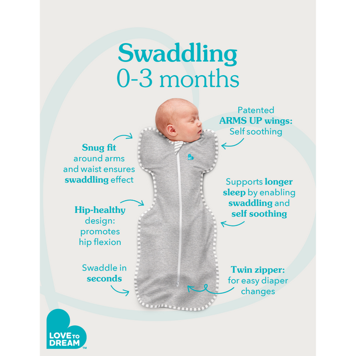 Love to Dream Swaddle Up™ - 1.0T - Stretch Cotton - Grey