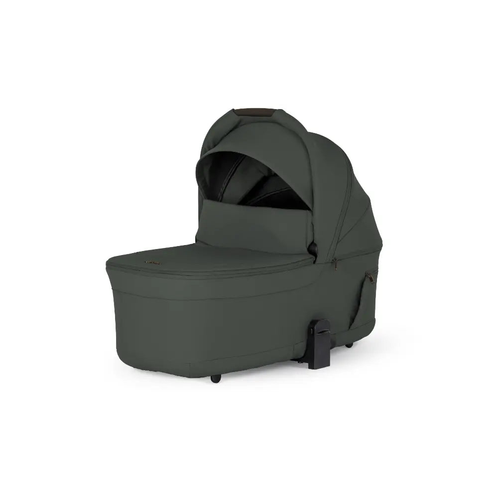Silver Cross Breez Reversible Carry Cot Flat Recline|Height Adjustable Seat|Easy Fold|Rain Cover |0 to 6MY |Upto 9Kg - Pewter