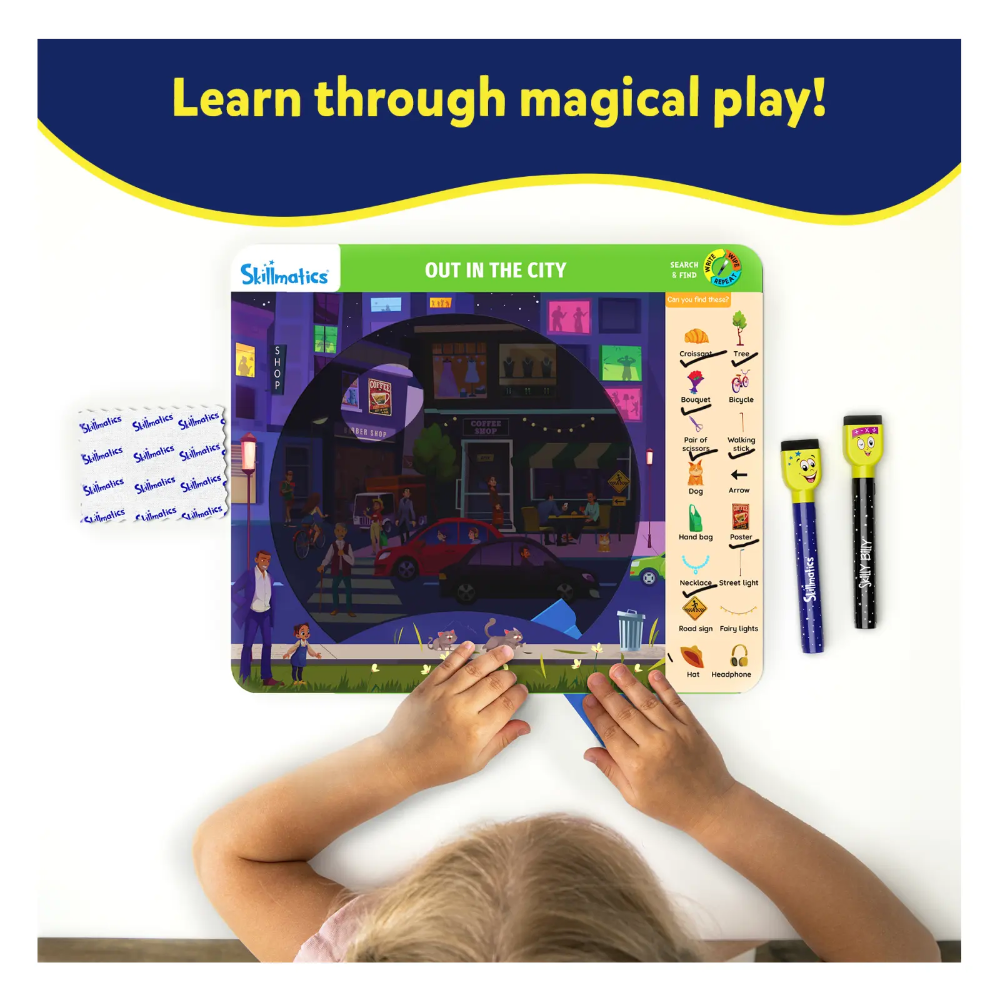 Skillmatics Preschool Learning Activity - Search and Find Flashlight Magic