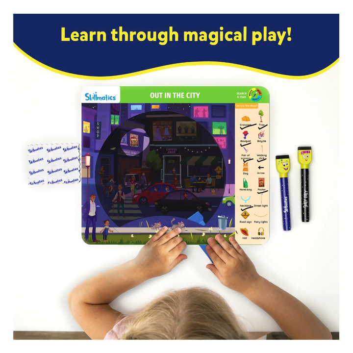Skillmatics Preschool Learning Activity - Search and Find Flashlight Magic