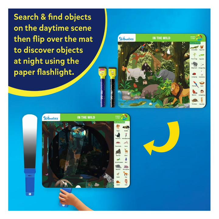 Skillmatics Preschool Learning Activity - Search and Find Flashlight Magic