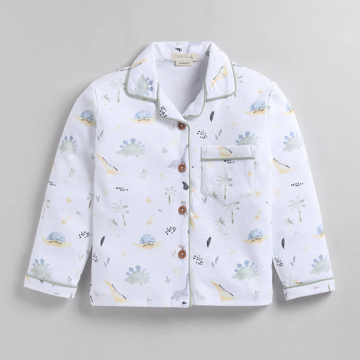Cot &amp; Candy Baby Organic Classic Collar PJ Set - Sage Diano