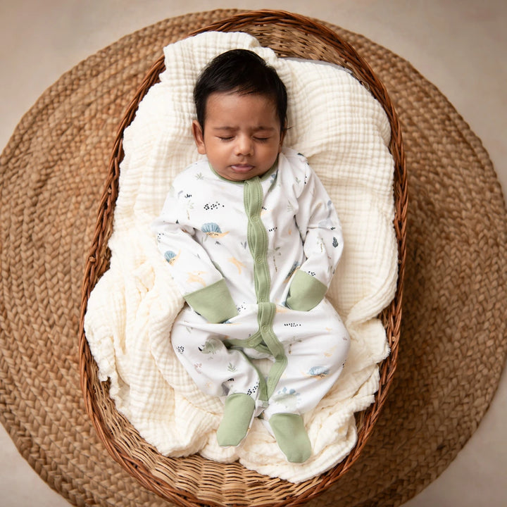 Cot &amp; Candy Baby Organic Footed Sleepsuit - Diano