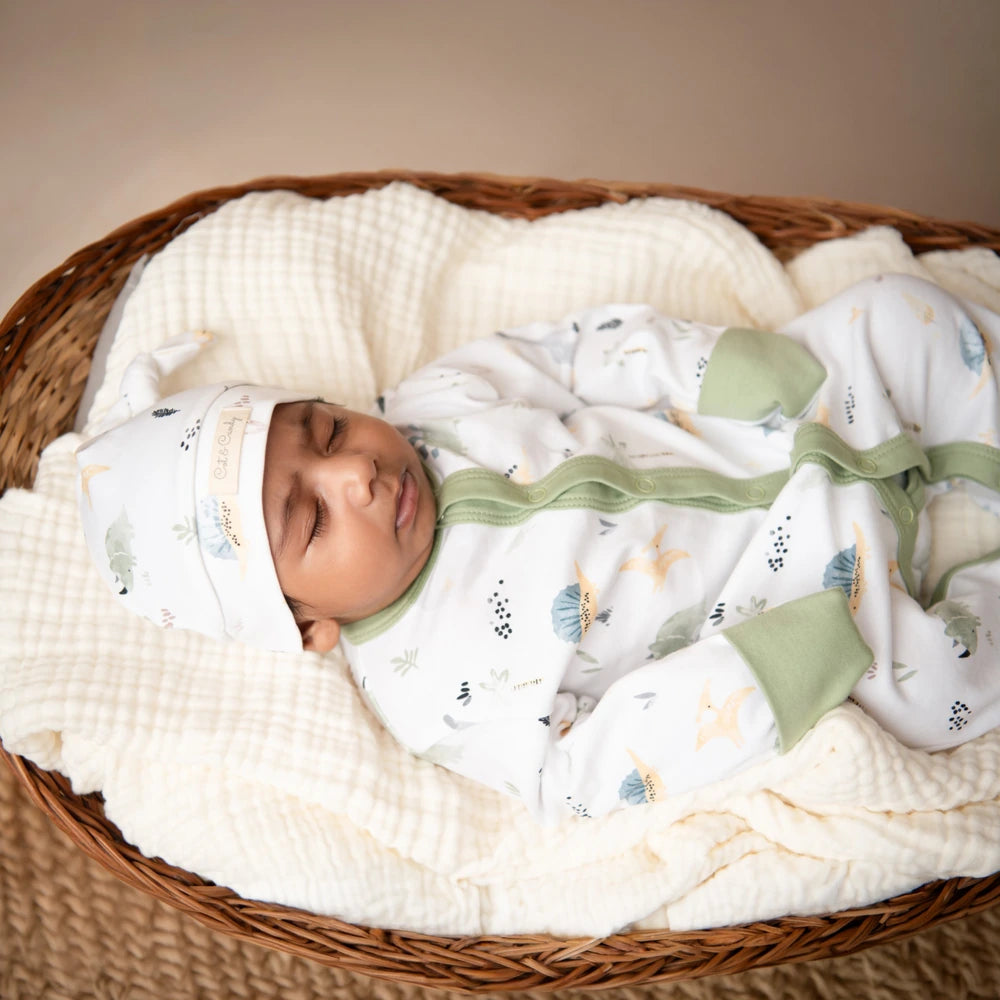 Cot &amp; Candy Baby Organic Footed Sleepsuit - Diano
